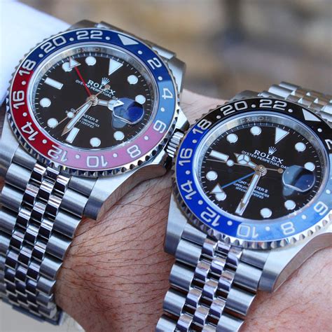 rolex gmt master ii pepsi vs batman